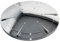 Daryl Shower Tray Waste Trap Dome Cover - Plastic with Chrome Finish (208486)