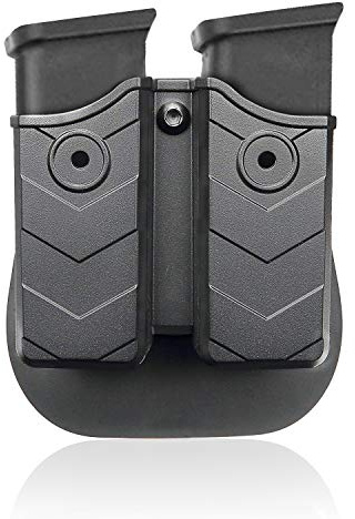 efluky Magazin Holster Magazintasche Pistole Passt für Walther P99/Sig Sauer p226/Glock 17 19/CZ p-09/Beretta/H&K/Browning/Ruger/Steyr/S&W/Taurus, Paddle 60°