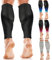 aZengear Mangas de Compresión para Pantorrillas Hombres y Mujeres, Medias Compresivas, Calcetines de Soporte para Deporte, Correr (Negro L/XL)