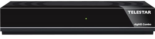 Telestar 5310522 digiHD Combo DVB-C HD / DVB-T2 HD Receiver (HDTV Kabelreceiver,,DVB-T2 HD HEVC/H.265, HEVC/H.265, HDMI, USB) Schwarz