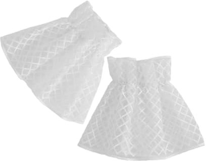 COLLBATH Elegante Spitzen Handgelenkstulpen Aus Baumwolle Mit Blumenmuster Fingerlos Weiß Accessoire Für Partys Und Alltagskleidung