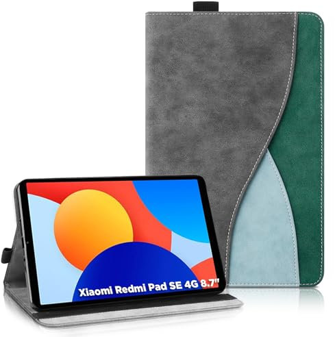 AsWant Custodia per Redmi Pad SE 8.7 Pollici 4G 2024 - Pelle Ultra Sottile PU Case con Funzione Stand Tablet Protettiva Cover Redmi Pad SE 8.7 (Blu)