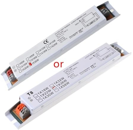 HASGTFM Lampada da 36 W Alimentatore elettronico 1 Lampada T8 Alimentatore Fluorescente lineare, Lampada Fluorescente Durevole 50LB