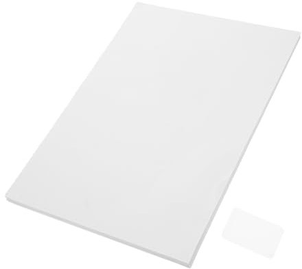 KAILIKETIY 100 Blätter Klebeetiketten Etikettenaufkleber Versandetikettenpapier Druckeretiketten Adressetiketten Zum Beschriften Weiß Beschichtete Etiketten Blatt