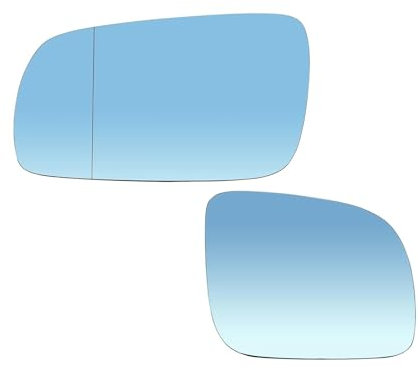 Ersatzspiegel Für VW Für Golf Für Bora Für Jetta Für MK4 Für Passat B5 96-04 Paar Außenspiegelglas Beheizt 1J1857521C 1J1857522C Konvex Blau Autozubehör Teile Außenspiegel Glas