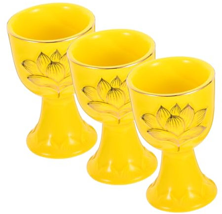 SOLUSTRE 3piezas Taza Cerámica De Ofrecimiento Para De Copas Para Decoración De y Ritual De