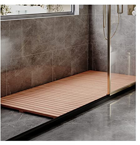 rutschfeste Badematte aus Bambus-Entenbrett – wasserdichte Duschmatte aus Holz für die Badewanne, rutschfestes Badezimmerzubehör, für den Innen- und Außenbereich, 70 x 100 cm