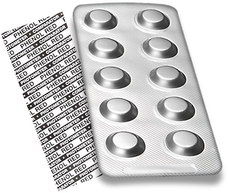 250 x Phenol Red Photometer Testtabletten zur Messung: pH-Wert im Schwimmbadwasser - Für PoolLab und andere Handphotometer geeignet