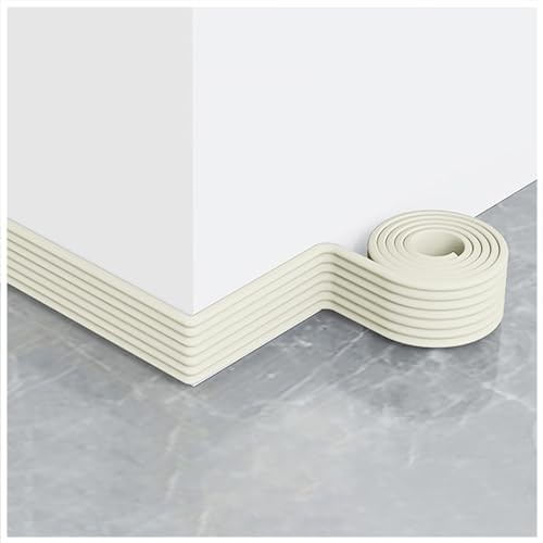 Plinthe autocollante, Plinthe autocollante multicolore 2 m x 8 cm(Wit)
