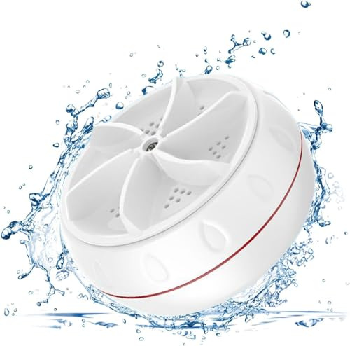 2025 Nuova Mini Lavatrice Portatile Ad Ultrasuoni Turbo Portatile Rondella con USB per Casa di Lavoro Viaggi College House RV Appartamento Turbo Lavatrice Pulizia Calzini Biancheria Intima