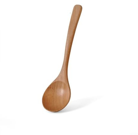 Dive into Delicious Meals Using This Ergonomic Long Handled Wooden Spoon Crafted from Wood (beech 18 * 4.5)