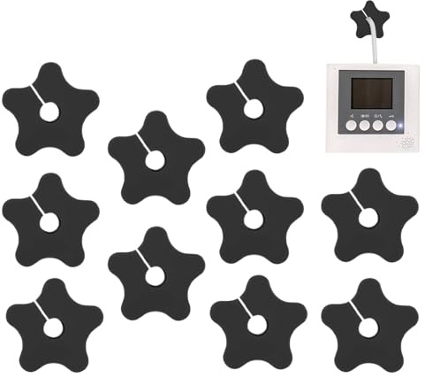 SVCEQZE Passacavo per Parete, 10 Pezzi Kit Passacavo in Silicone per TV da Parete, Soluzione a Forma di Stella per Organizzazione Cavi per Appartamento Ufficio Casa Centro Intrattenimento Console