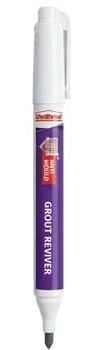 Unibond Grout Reviver White, Quick-Drying Formula, Long-Lasting Protection Against Dirt, Stains, Mould Growth, Protect Bathroom And Kitchen Tiles, Clean and Hygienic Finish