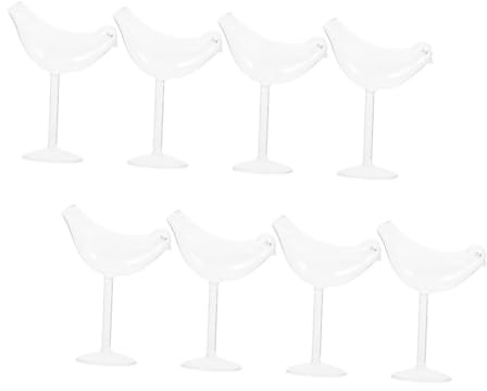 Housoutil Set 8 Pezzi Bicchieri da Whisky in Vetro Trasparente a Forma di Volatile Calici da Cocktail e Bicchieri da Vino Rosso Eleganti per Feste e Occasioni Speciali