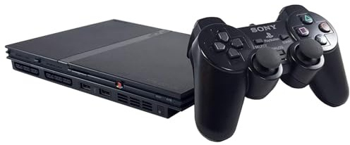 Original Sony PlayStation 2 PS2 Slim Console Black (Renewed)
