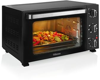 Tristar Horno de Convección 38 L, 1300 W, Función de Aire Caliente con 6 Ajustes, Temporizador 60 Minutos, Puerta Doble Cristal, Bandeja y Rejilla, OV-3660
