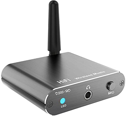 Bosiyrggrl -HD Audio Receiver 5.2 Bluetooth Receiver AUX Coaxial Optical Fiber Audio Adapter Hifi Stereo Music CD-Quality Sound, Fine Workmanship