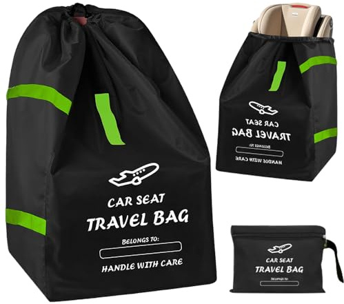 PLLYPE Borsa per il trasporto passeggino, 34 × 18 × 18 pollici, borsa per il trasporto del seggiolino per bambini, con tracolla per passeggino, seggiolino auto