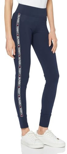 Tommy Hilfiger Leggins Mujer Deportivo, Azul (Navy Blazer), M
