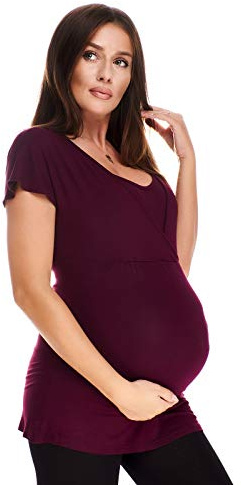 Purpless Maternity 2in1 Pregnancy Nursing Top Tunic Shirt Blouse Pregnancy Breastfeeding Women 7042