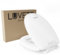 LUVETT® Premium WC-Sitz C601 Care Comfort Toilettensitzerhöhung 5 cm, Absenkautomatik, Duroplast, extra stabile & solide Befestigung, Farbe:Weiß