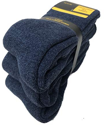 DREAM SOCKS Calze Termiche in Pile Lunghe per Sci-Montagna-Escursionismo-Trekking,Calze Pesanti Uomo-Donna Nero,Blu,Colorate