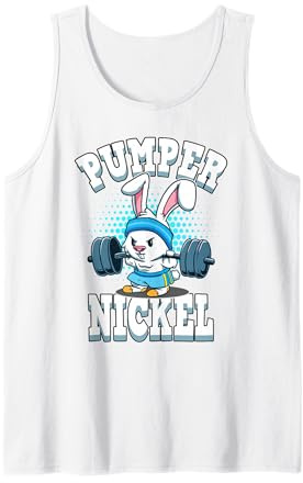 Lustig Pumpernickel Hase Body Builder Fitness Muskeln Spruch Tank Top