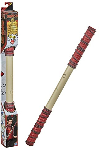 Hasbro Marvel Shang-Chi And The Legend Of The Ten Rings, Bâton de combat électronique, jouet de déguisement, dès 5 ans