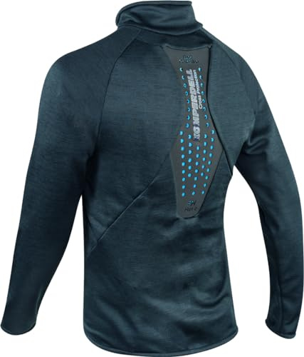 Komperdell Full Zip Sweater Protektorenjacke (Black/Blue,M)
