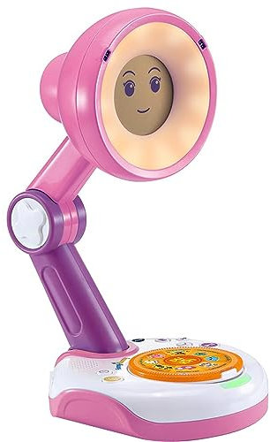 Vtech Funny Sunny – Interaktive Lampen-Freundin pink – Führt durch den Tag, erzählt Geschichten, spielt Spiele, animiert zur Bewegung – Mit Uhr- und Wecker-Funktion – Für Kinder von 3-8 Jahren