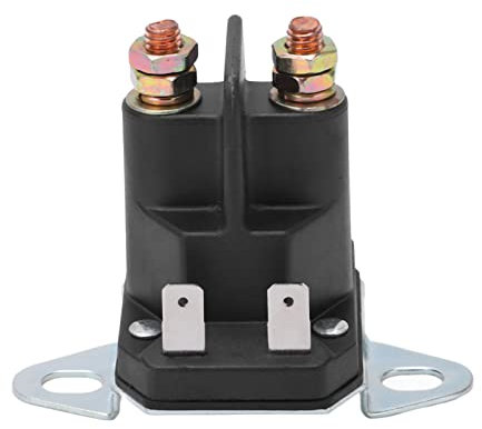 Solenoide De Arranque de 12V Relé Motor De Arranque de Latón Relé de Solenoide de Arranque de Cortacésped de Repuesto para Vehículos Todo Terreno Motos de Nieve