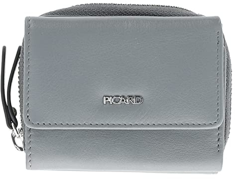 Picard Ladysafe Geldbörse für Damen aus Rindsleder in der Farbe Granite, 8x9,5x3 cm, 78872M52A3