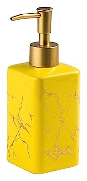 REFKIT Bathroom Hand sanitizer Bottle Hotel Toilet Shampoo Shower Gel Disinfectant Press Bottle(Yellow)