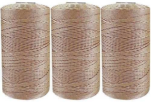 3 Stuck Makramee Garn 1,5 mm Baumwollgarn Makramee Makramee-Schnur Baumwoll Bastelschnur Baumwollgarn Zum Häkeln Macrame Cord für DIY Handwerk Basteln Wandbehang Blumenampel Traumfänger