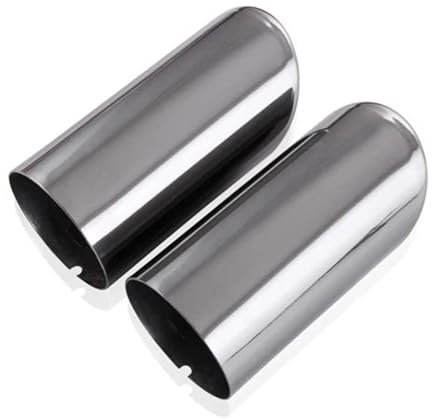 Auto Endschalldämpfer Für VW Für Beetle Für A5 Für EOS Für Golf 5 6 7 Für Jetta 6 Für Passat B6/7/8 CC 1 Für Polo 5 Für Scirocco 3rd Auto Styling Schalldämpfer Endrohr Auto Schalldampf (Farbe : Schwa