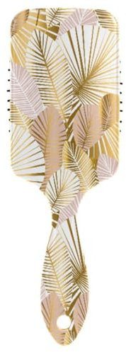 Massage Hairbrush Comb for Men Women and Kids,Geometric Rose Gold Leaves Hair Brush style for long,Thick,Curly,Wavy,Dry and Damaged Hair