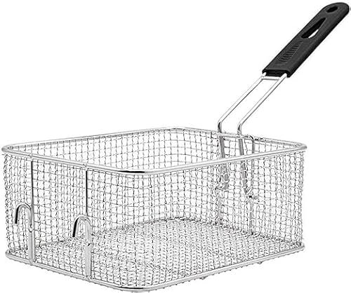 TUKRPQMRI Panier à friture en Acier Inoxydable à Long Manche Maille à friture Réfrigérateur Cadre de friture for Frites Filtre à Huile for friteuse Filtré for Aliments frits /91