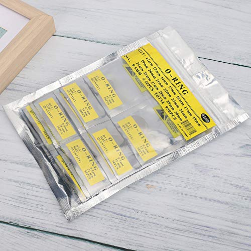 Naroote Vattentät Gummi O-ring Tätningsbrickor för Klockskydd, Förhindrar Vatten och Damm, för Urmakare och Reparatörer, Svart, 950 X Klockpackningar (0,7 mm vattentät ringsats)