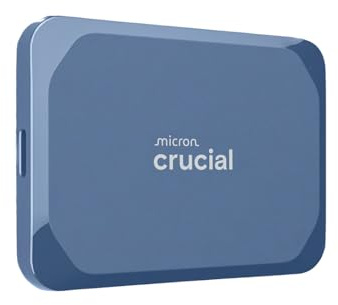 Crucial X10 6TB Externe SSD Festplatte, bis zu 2.100MB/s, USB-C 3.2 Gen2, IP65 Wasser- und Staubgeschützt, Portable SSD für Mac, PC, Smartphone und Spielkonsole, Blau matt - CT6000X10SSD9-02