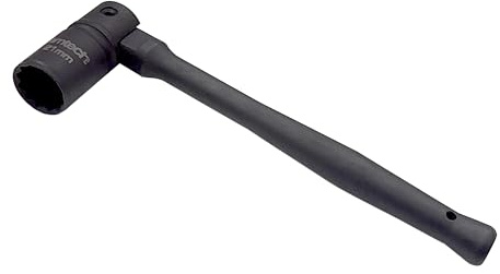 Amtech 21 mm Scaffolding Wrench with CRV Socket, Carbon Steel Shaft & Black Phosphate Finish for Corrosion Resistance