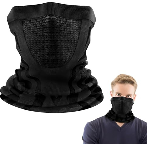 Bangbobi Schlauchschal Motorrad, Sturmhaube Motorrad, Halstuch Herren Damen, Atmungsaktive Sturmmaske für Ski, Laufen & Fahrt, Motorrad Maske, Skimaske, Halbe Sturmhaube, Mundschutz Maske