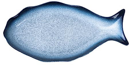 POPETPOP Plat De Service Poisson Céramique Plateau Créatif pour Apéritifs Et Fruits Vaisselle Maison Et Restaurant Décor Table Original