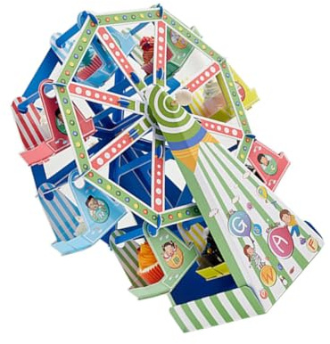SEWACC Espositore per Dessert in Carta a Ruota Panoramica, Supporto per Torta Robusto Base Spessa, Porta-dolci per Feste di Compleanno e Banchetti, Organizer per Torte Usa Colore Casuale