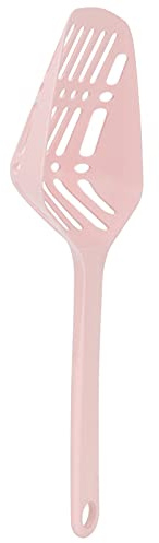 ZDETGU PP Kattströskopa med Djup Design för Effektiv Plastskräp med Krok, Stor Sikt för Klumpar, Lätta Husdjurstillbehör (Rosa)