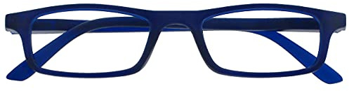 OPULIZE The Reading Glasses Company, Die Lesebrille Unternehmen Mattes Marineblau Leicht Leser Designer Stil Herren Damen Federscharniere R17-3 +1,00