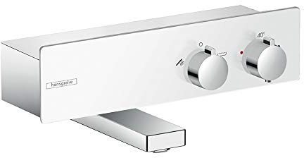 Hansgrohe ShowerTablet Termostato de bañera 350 visto, blanco/cromo, 13107400
