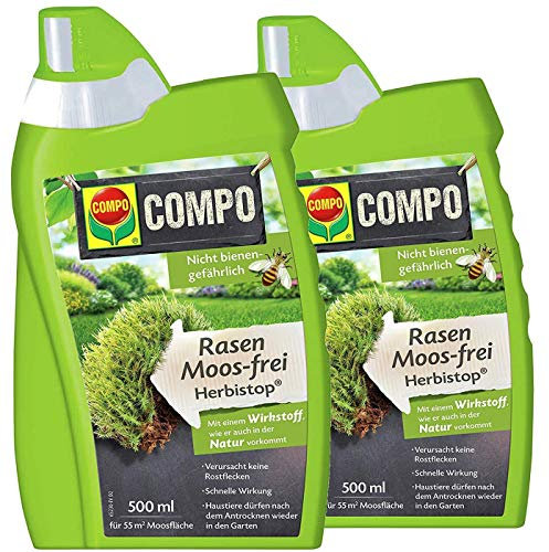 COMPO Rasen Moos-frei Herbistop, Bekämpfung Moosen und Algen, Konzentrat, 1000 ml