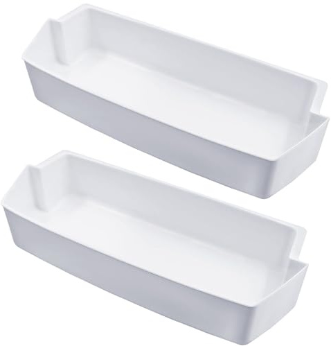 2 Pack 2187172 Door Shelf Bin Replacement for Frigidaire Whirlpool Kenmore Amana Roper Estate Replace PS328468 AP3853103 WP2187172 2187194K AP6006028 PS986890