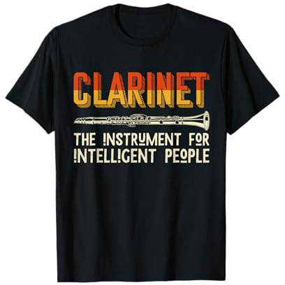 Drôle Cadeau Pour Le Musicien Clarinettiste Clarinette T-Shirt