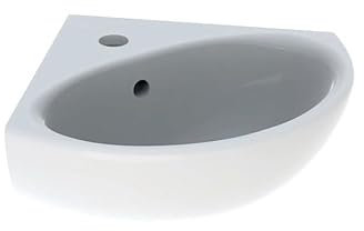 Lavamanos de esquina Bastia Geberit – 45,5 x 40 cm – Blanco